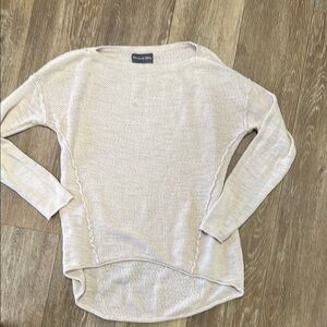Michael Stars Cream Crew Neck Sweater Relaxed Fit